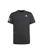 adidas Club Tennis 3-Stripes Tee, Boys//White, Large