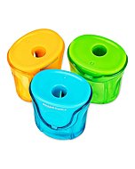 Amazon Basics School Pencil Sharpener, 1 Hole, 6-Pack