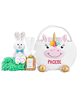 Let's Make Memories Personalized Furry Critter Kids' Easter Basket - Pink Bunny