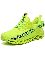 TSIODFO Running Shoes for Men Sneakers Size 9.5 Fluorescent Green Athletic Gym Shoes Walking Trainers Man Slip on mesh Tennis Workout Fashion Jogging Sneakers