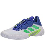 adidas Men's Barricade Tennis Shoe, White/Core Black/Solar Red, 7.5