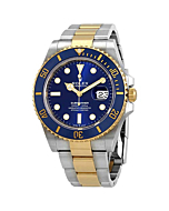 Rolex Submariner Blue Dial Stainless Steel and 18K Yellow Gold Bracelet Automatic Men's Watch 126613LBBLSO