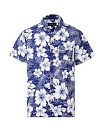 Hawaiian Shirts for Men Regular Fit Short Sleeve Mens Hawaiian Shirts with Large Variety of Colors and Designs Available (X-Large, Dark Blue 060)