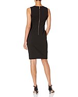 Calvin Klein Women's Essential Sleeveless Sheath, Black 4, 2