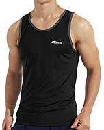 Ksmien Men's Quick Dry Sleeveless Shirts Muscle Bodybuilding Tank Tops for Athletic Gym Fitness Workout Running Jogging White