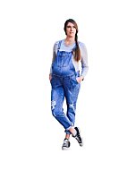 Mothera Maternity Overalls for Pregnant Women | Cotton Overalls with Zipper Adjustment for Pregnancy and Postpartum | S