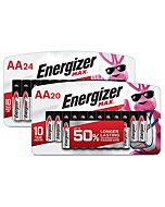 Energizer Max AA Batteries Value Pack, 44 Count of Alkaline AA Battery