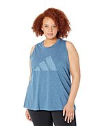 adidas Women's Winners 3.0 Tank, Altered Blue Melange, X-Small