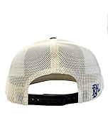 Red Dirt Hat Company Adjustable Snapback Hats (Black Denim/White - Goat Roping)