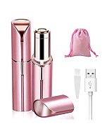 Facial Hair Removal for Women, Mini Hair Remover, Electric Razor Shaver Portable Painless Bikini Epilator for Lips, Chin, Armpit, Peach Fuzz, Fingers, Arms, Legs, Body and USB Rechargeable