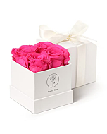 Forever Roses That Last A Year, Preserved Roses For Delivery Prime, Eternity Roses In A Box, Real Flowers In A box, Flowers For Delivery Prime Birthday, Valentines Day, Anniversary, 4 Pcs Pink…