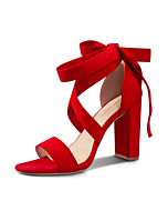 Strappy Heels for Women Chunky Heels High Heeled Sandals