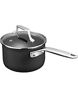 MSMK 1.5 Quart Saucepan with lid, Burnt also Non stick, Induction, Scratch-resistant, Small Cooking Pot