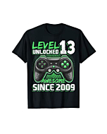 Level 13 Unlocked Awesome 2009 Video Game 13th Birthday T-Shirt