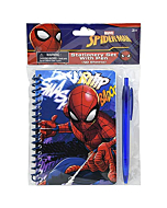 Spiderman "Movie " Spiral Notebook with Pen in Poly