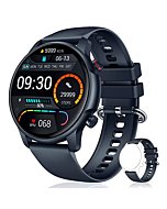 Smart Watch for Men Fitness Tracker: IP68 Waterproof Smartwatch for Android iOS Phone Sport Running Digital Watches with Heart Rate Blood Pressure Sleep Monitor Step Counter 46.5mm Round Touch Screen