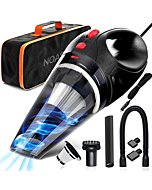 Car Vacuum, 12V 120W High Power Portable Handheld Car Vacuum Cleaner, with 16.4ft Power Cord and Carrying Bag, Car Cleaning Kit with Three Layer HEPA Filter