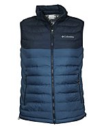 Columbia Mens White Out Omni-Heat Puffer Vest (Night Tide 452, Large)