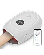 COMFIER Hand Massager for Arthritis and Carpal Tunnel,Gifts for Mom,Dad,Him,Her,Electric Hand Massager with Heat and Compression,Carpal Tunnel Massager,APP Control,White,Gifts for Women,Men