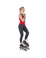 Sunny Health & Fitness Mini Stepper Stair Stepper Exercise Equipment with Resistance Bands