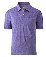 Mens Short Sleeve Shirts Color Block Golf Polo Athletic Tennis T-Shirt Purple M