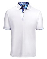 ZITY Golf Polo Shirts for Men Short Sleeve Sport Casual Tennis T-Shirt PN03-White M