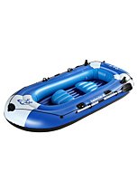 Marsports 4 Person Inflatable Boat - Thicken Inflatable Rafts with Air Pump Rope Paddle Repair Patch, 1,2,3 or 4 Person Fishing Boat Kayak for Adults and Kids(4-People)