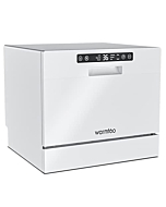 Comfook Compact Dishwasher Big Capacity Countertop Dishwasher with 5 Washing Programs, Portable Dishwasher with 6 Place Setting Rack and Silverware Basket for Party, Apartments, Dorms, RV, Boats