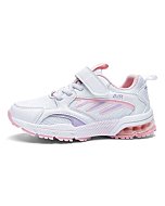 TC TREECHER Air Running Shoes for Boys Girl Kids Sports Athletic Tennis Running Sneaker (Little Kid Size 12.5 White/Pink)