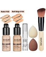 All in One Makeup Kit, Includes 12 Colors Eyeshadow Palette, SIGHTLING Foundation & Face Primer, Makeup Brush, Makeup Sponge, Eyebrow Soap, Winged Eyeliner Stamp, Gift Set for Women, Girls & Teens