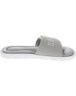 IZOD Sandals for Men, Adjustable Slide Sandals with Memory Foam Cushioning, Grey, Size LG (Mens' 9-10)