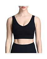 Aoxjox Caged Sports Bras for Women High Impact Fitness Running Multi-Cross Back Training Yoga Crop Tank Workout Tops (Black, Large)