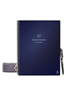 Rocketbook Multi-Subject Smart Notebook | Scannable Notebook with Dividers | Lined Reusable Notebook with 1 Pilot Frixion Pen & 1 Microfiber Cloth | Dark Blue, Letter Size (8.5" x 11")