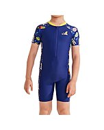 karrack Kid One Piece Rash Guard Swimsuit Boy Water Sport Short Swimsuit UPF 50+ Sun Protection Bathing Suits