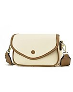 small crossbody bags for women (2022 new) cute black leather designer cross body purse for women (off-white)