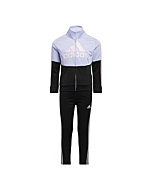 adidas girls Zip Front Classic Tricot Jacket and Joggers Set (5, Violet Tone)