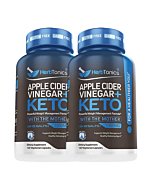 Herbtonics Apple Cider Vinegar Capsules with The Mother Plus Keto BHB - for Women & Men - Energy & Focus - 240 Vegan Pills (Pack of 2)