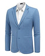 COOFANDY Mens Casual Blazer Jackets Slim Fit Stylish Sport Coat Two Button Suit Jackets Sky Blue