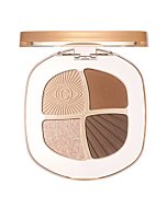 CARSLAN 4 COLOR Eyeshadow Palette, Nude Eye Shadow, Matte Shimmer Eye Makeup Palette, Small Size, 01 Golden Brown