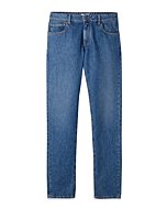 Boglioli, 5 Pockets Washed Denim Cotton Jeans, 31, Blue