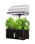 GardenCube Hydroponics Growing System Garden: 8 Pods Indoor Herb Garden with Grow Light Plants Germination Kit Quiet Automatic Hydroponic Height Adjustable - Gardening Gifts for Women Kitchen White