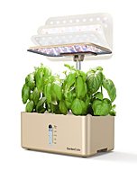 GardenCube Hydroponics Growing System Garden: 8 Pods Indoor Herb Garden with Grow Light Plants Germination Kit Quiet Automatic Hydroponic Height Adjustable - Gardening Gifts for Women Kitchen White