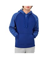 Champion Mens Hoodie, Powerblend, Fleece Comfortable Sweatshirt For (Reg. Or Big & Tall) Athletic-hoodies, Jewel Sapphire Stripe C Logo, Large US