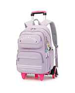 ETAISHOW Rolling Backpack for Girls Kids Backpack with Wheels Roller Bookbag Trolley School Bag Wheeled Bag