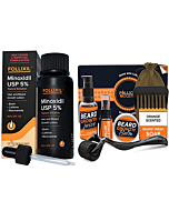 FOLLIXIL Minoxidil 5% and 6 in 1 Beard Growth Kit