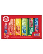 Tony's Chocolonely Chocolate Bar Pack - Milk & Dark Chocolate Bars, Individually Packed, w/ Nougat, Caramel, Hazelnut, Almond & Sea Salt, Chocolate Candy Bars, Chocolate Candy Variety Pack - 6 Bars