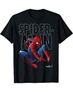 Marvel Spider-Man Homecoming Outlined Epic Jump Pose T-Shirt T-Shirt