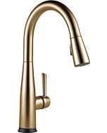 Delta Faucet Essa Touch Kitchen Faucet, Gold Kitchen Faucets with Pull Down Sprayer, Kitchen Sink Faucet, Touch Faucet for Kitchen Sink, Delta Touch2O Technology, Champagne Bronze 9113T-CZ-DST