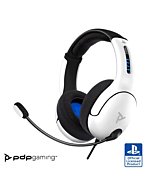 PDP LVL50 Wired Headset with Noise Cancelling Microphone: White - PS5/PS4