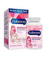 Enfamil Enfamom Prenatal Vitamin & Mineral, Supplement for Women with Calcium, Vitamin D, Vitamin C, Omega 3 DHA, 90 softgels (3 month supply)